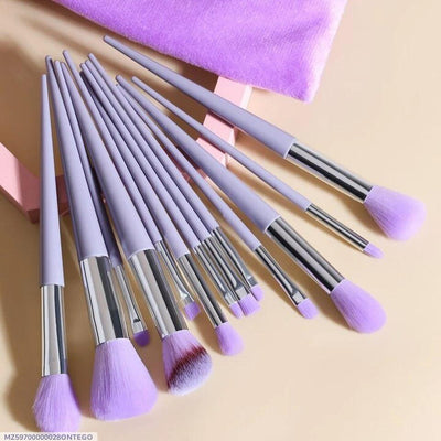 13 Pcs Makeup Brushes In velvet Bag - SORO Shop