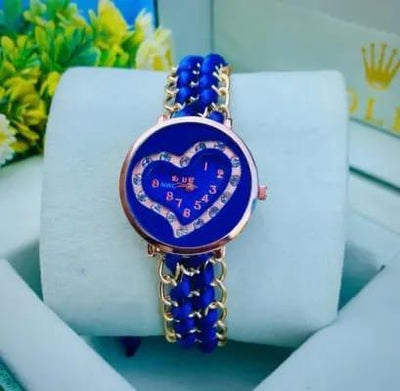 Women's chain Brecelet Analogue Heart shape watch SORO Shop