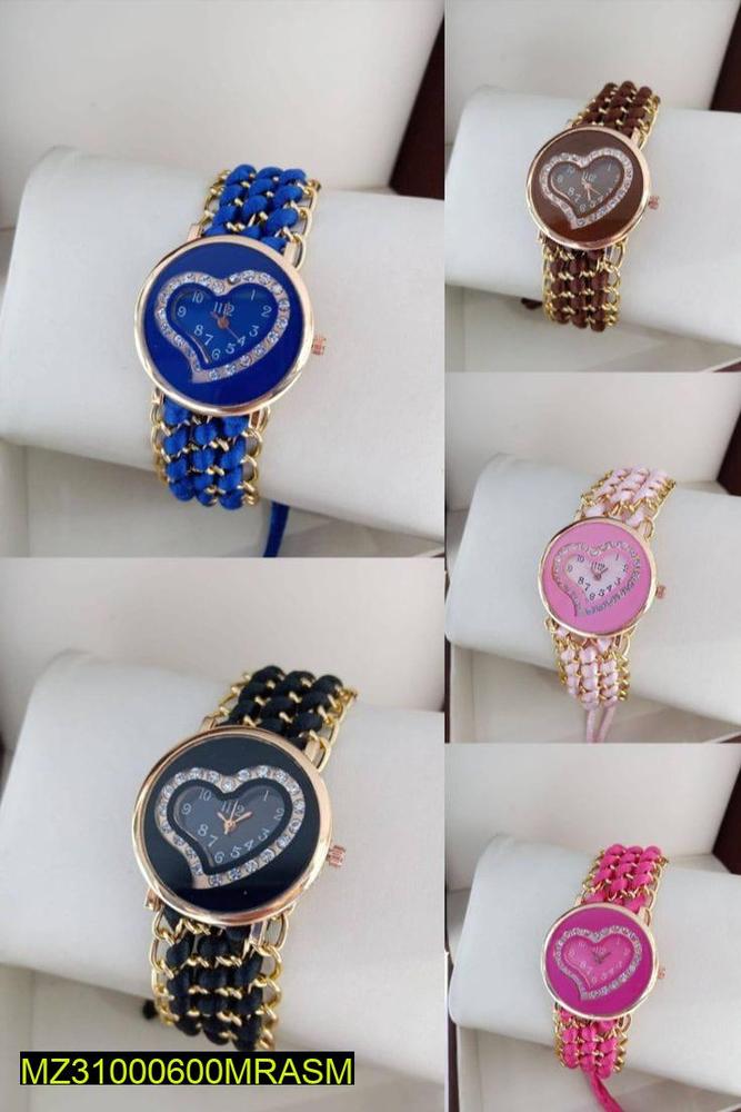 Women's chain Brecelet Analogue Heart shape watch SORO Shop